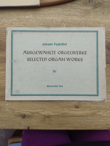 Noten für orgel - orgel:, pachelbel