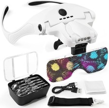 Lupenbrille mit led licht - lupenbrille, 4