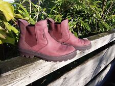 PALLADIUM Kult Chelsea BOOTS Vinyard ROT LEDER Reit STIEFEL Stiefelette 42 w.NEU