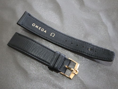 Omega echt schwarz lederband - omega,