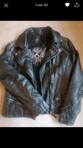 Neue lederjacke top - neue, l