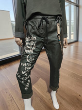 Kunstleder Joggpants Hose