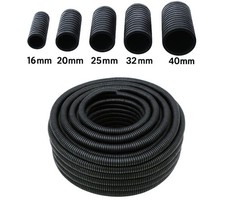 Flexibles Leerrohr Wellrohr mit/ohne Zugdraht 750N M16M20M25M32M40 Kabelschutz
