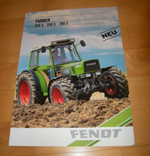Prospekt Fendt 240 250 260 S 240S 250S 260S Traktor Schlepper
