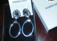 DYRBERG/KERN Statement! Designer-Ohrhänger 336060 Dania ss Crystal, Edelstahl