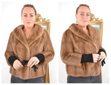 A5432 NERZJACKE ECHT PELZ MANTEL NERZ JACKE PELZJACKE - SAGA MINK FUR JACKET