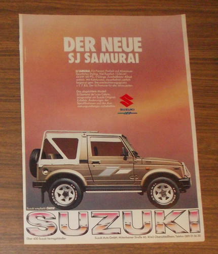 Seltene werbung suzuki - seltene,
