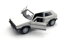 Modellauto VW Golf 1 l GTI 1:34-39 Weiß Miniatur Fahrzeug