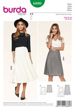 Burda Style Schnittmuster - Rock - A-Linienrock - Bahnenrock - Nr. 6880