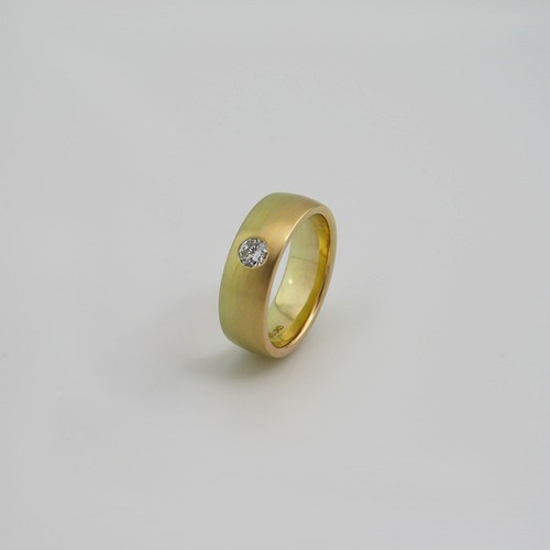 Ring bandring mit 0 15ct - ring, ca.