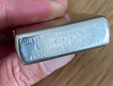 ZIPPO FEUERZEUG SILVER PLATE