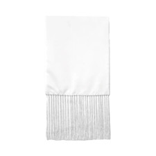 Weißer Seidenschal Mit