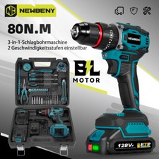 Akkuschrauber Akkubohrer 18V Li-Ion Bohrschrauber Mit 2 Akkus und Ladegerät Set