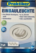 Decken Einbau Leuchten Strahler Spots / weiß / 6 x 7W GU10