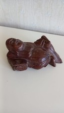 Liegender Budda Asien Dekoration 11 x 6 cm Holz?