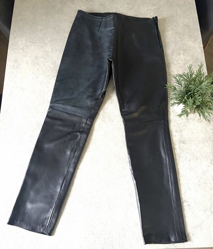 Vintage echtlederhose schwarz - vintage,