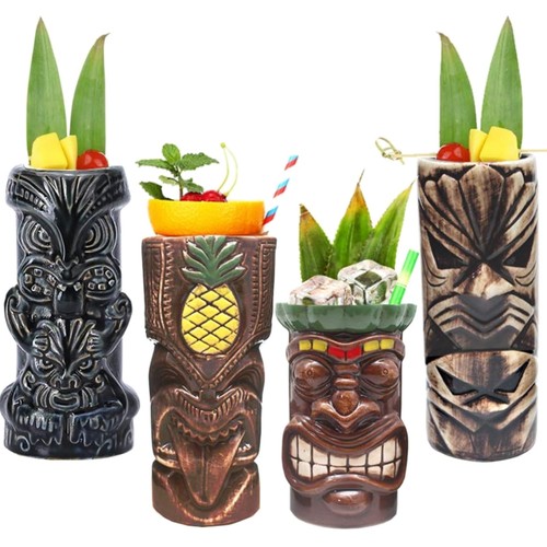 Tiki becher cocktail set - tiki, cocktail-set