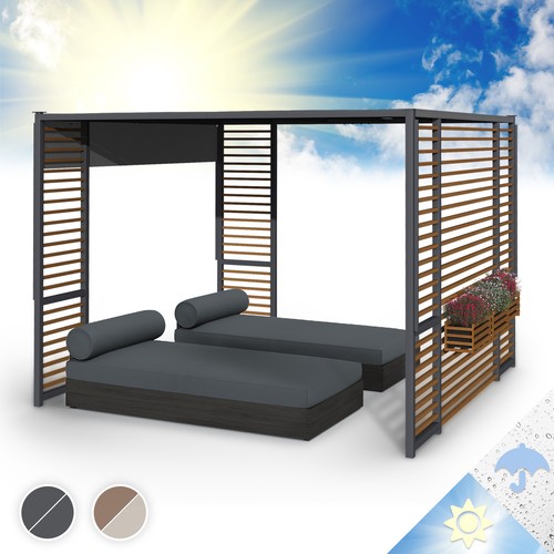 Gartenpavillon gazebo 3x3 - gartenpavillon, m
