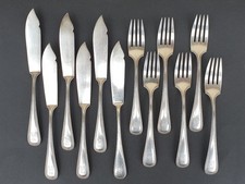 Fischbesteck WMF Perlrand versilbert I/O / 1x Silber 800