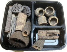 Aquarium Set mit Höhlen als Versteckmöglichkeit - Vuka Cholla Lotusschoten Rinde