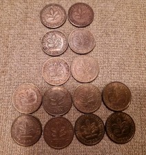 10 Pfennig BRD 14 x versch. Jahrgänge u. Prägestätten