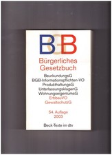 BGB- Bürgerliches Gesetzbuch  Beck-Texte / dtv 2003