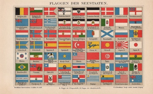 Flaggen seestaaten seefahrt - flaggen,