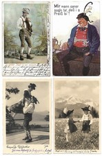 7x Foto-AK Postkarte Litho