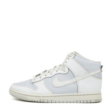 Nike Herren Dunk High Schuh Weiß/Grau Leder Atmungsaktiv Sneaker EU 42.5