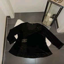 Neu Samtbluse übergröße