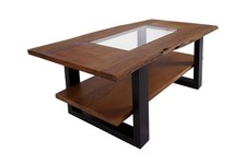 Couchtisch mit glaseinsatz - mit,