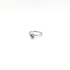 Labor Diamant Solitärring 585 Weißgold 1.00ct E VVS IGI zertifiziert CVD Gr. 54