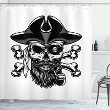 Schädel-Rauchen Duschvorhang