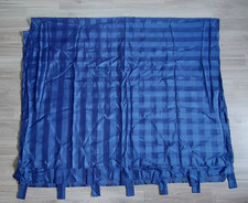Gardinen Schlaufen Schals Blau  240 cm x  140 cm
