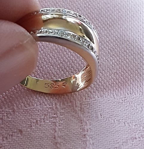 Damenring 585er gelbgold - gelbgold, 14k