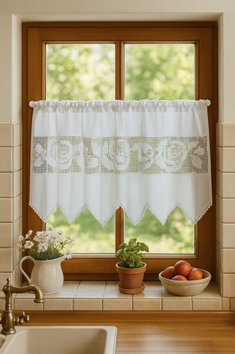 Fenstervorhang aus baumwolle - fenstervorhang,