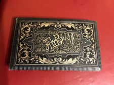 Poesiealbum 1895 Dresden mit vielen Oblaten und Widmungen