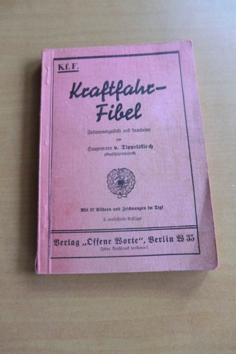 Kraftfahr fibel 1935 - kraftfahr-fibel,