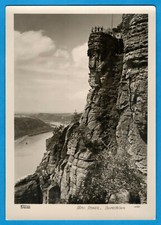 Lohmen (um 1960) - Basteiaussicht - Sächsische Schweiz Bastei - Walter Hahn 3181