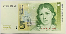 Kassenfrisch 5 Mark Banknoten BRD 01.08.1991 Papiergeld Geldschein echt