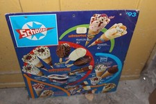 (BE0250) ) Alte Eistafel Schöller Eiskrem 80er 90er Jahre Vintage Rarität Pappe