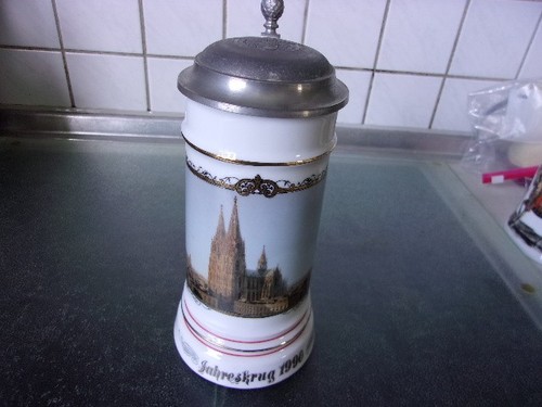 Bierkrug jahreskrug 1990 mit - jahreskrug,