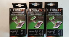 3 gleiche TECHNAXX LED Strahler mit Fernbedienung mit Farbwechsel, neu je 3 Watt