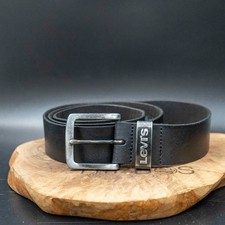 Levis Herren Gürtel Vintage Ledergürtel Jeans Ledergürtel Schwarz Größe 40