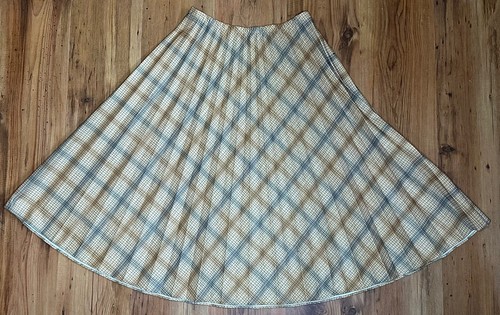 Vintage karierter polyester - karierter,