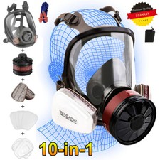 6800 Vollmaske Atemschutz Gasmaske Staubmaske Lackiermaske mit Aktivkohle Filter