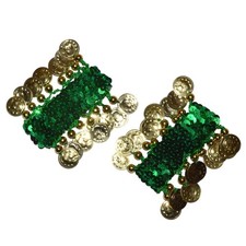 Bauchtanz Stoffarmband Münzen