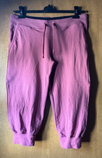 Rosa Capri Jogginghose Sweat-Pants mit Seitentaschen in M von Lidl