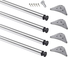 4x Tischfuß mit Platte rund