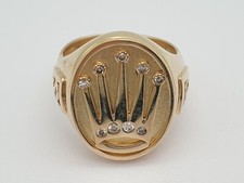 Gelbgold Brillant Kronen Ring